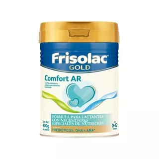 Leche de fórmula en polvo Frisolac Gold Comfort en lata de 1 de 400g - 0 a 12 meses