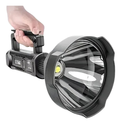 Reflector Busca Huella Led Recargable + Tripode Luz Blanca