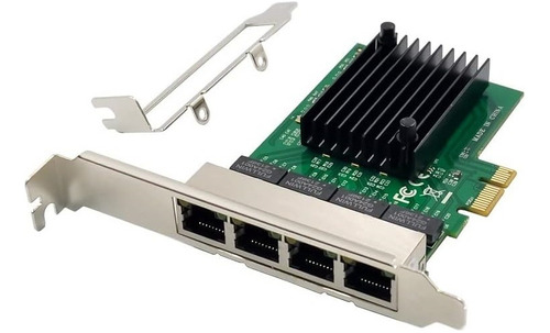 Tarjeta De Red X-media Pci-e Express X1 4 Puertos Gigabit Lp