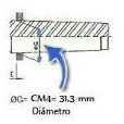 Placa Torno 5 Pol- 130mm + Flange Cm4