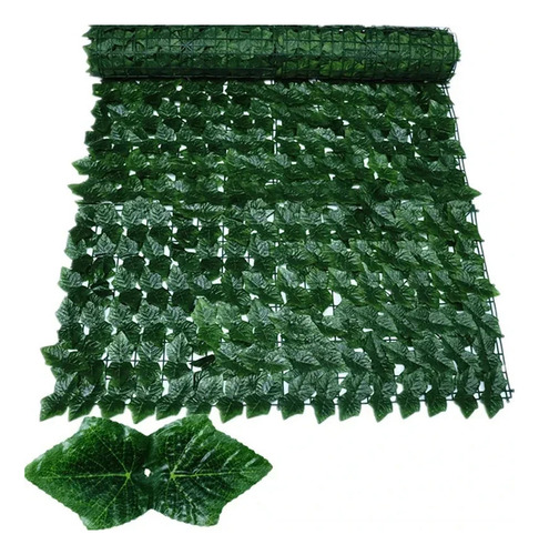 Cerca Artificial Hojas Plástico Decoración Balcónjardín 1*1m