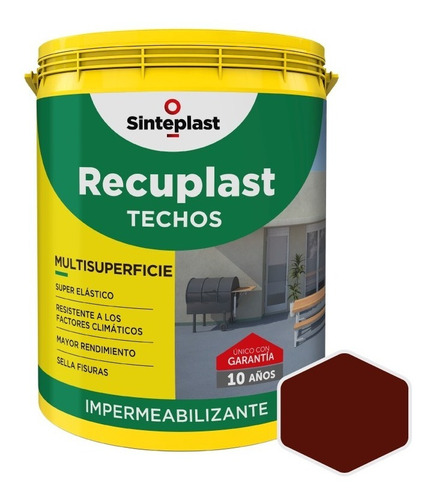Recuplast Techos Impermeabilizante | Membrana Liquida | 4lt