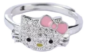 Set Anillo Y Cadena Hello Kitty Caja De Regalo Fantasia Fina