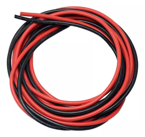 Cable Electrónica Rojo Negro 10 Metros (5 Rojo + 5 Negro)