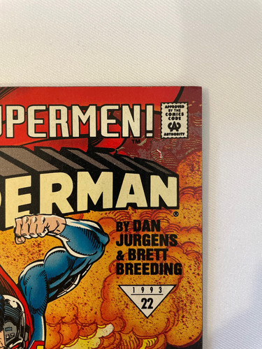 Superman #80 Reign Of The Supermen #22 Dc Comics 1993 + Card (Usado)