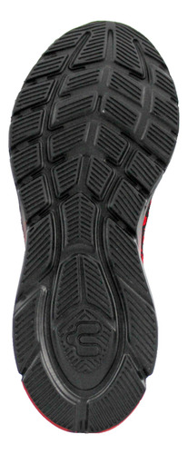 Tenis Caballero Deportivo Running Ligeros Charly 1086396 Negro/rojo