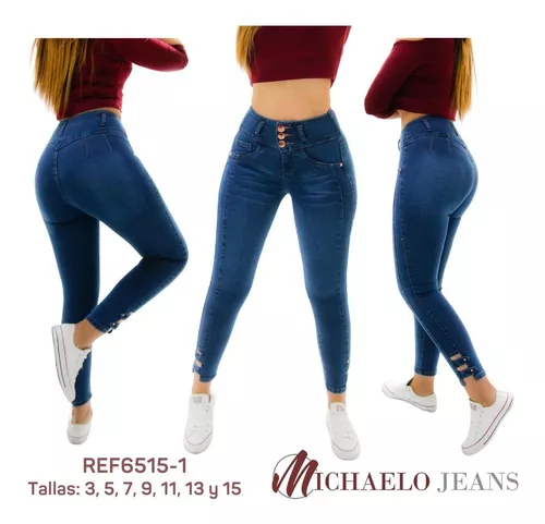 Jeans Levanta Pompa Pantorrilla Michaelo Jeans Ref6515-1