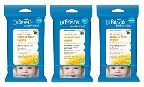 Del Dr. Brown Nariz Y La Cara Toallitas, 30 Conde, 3-pack