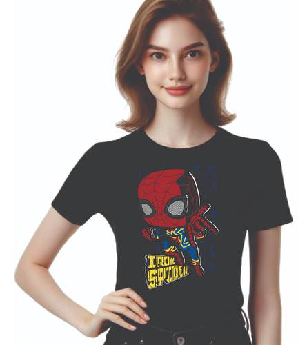 Playera - Dama Iron Spider Spiderman Funko Avengers