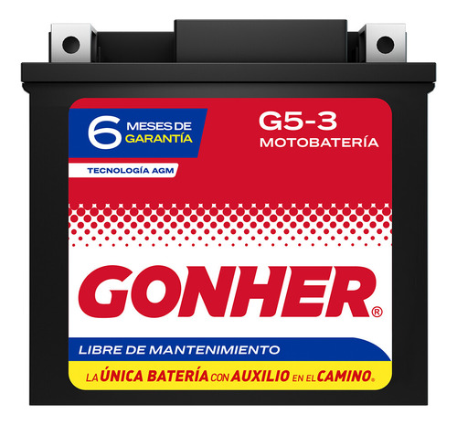 1- Batería Agm Gel Continental Gt 650 20 Gonher