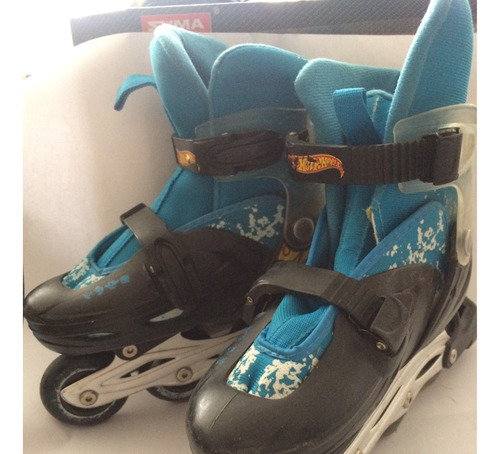 Patines En Linea Hotwheels  Ajustables Nos 27 Al 35