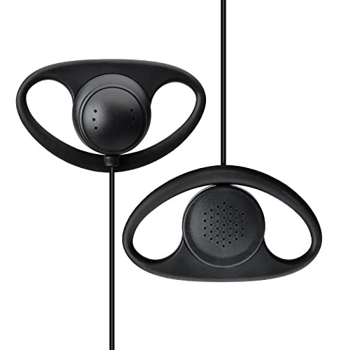 Auricular De Walkie Talkie D10m D-shape De Dos Vías Con Micr