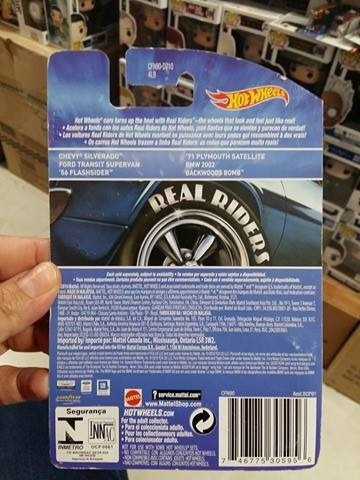 Hot Wheels Real Riders Backwoods Bomb 1:64 Naranja Flamas