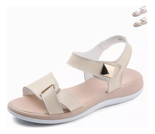 Sandalias Tipo Mocasín Para Mujer, Nuevas, Con Fondo Plano,