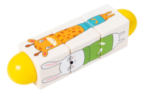 Patrón De Reconocimiento Educativo De Amarillo Animal