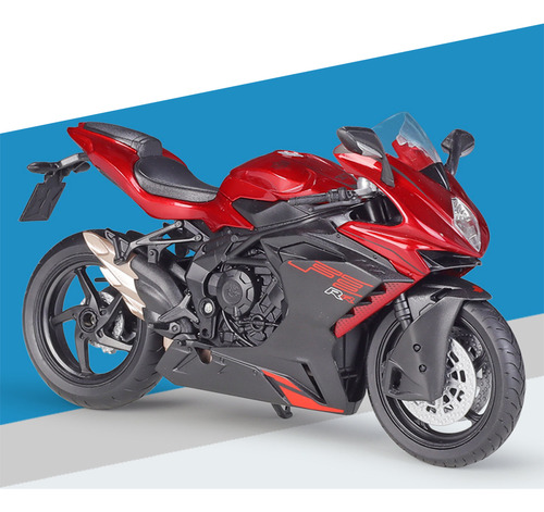 Bicicleta Miniatura Welly Mv Agusta F3 Rr Blanco Con Soporte