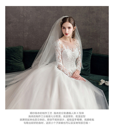 Vestido Luxuoso De Renda Com Um Ombro Para Casamento