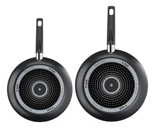 Juego De Sartenes 20/24 Cm Con Antiadherente T-fal B5759182m Negro