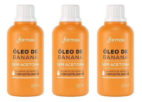 Oleo De Banana Farmax 100ml-kit C/3un