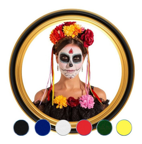 Set De Maquillaje Para Caritas Pintada