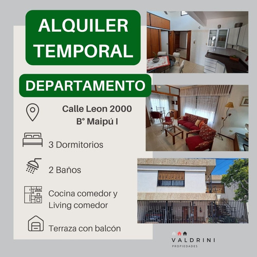 Alquiler Temporal Barrio Maipú - 3 Dormitorios 