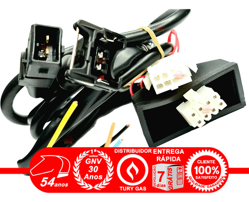 Chicote Variador Tury T30 Gnv A B C D E F G H I Com Conector