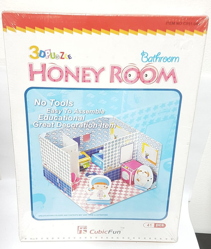 Puzzle 3d Cubicfun - Honey Room - Bathroom