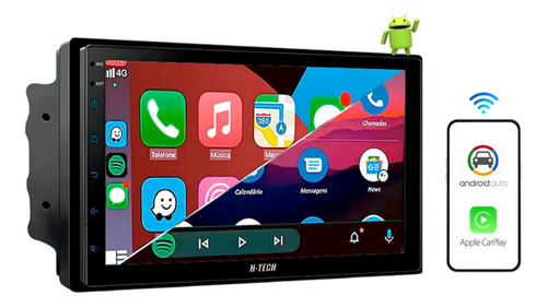 Multimidia 7 Qled Octacore 3gb 32gb Android Auto Carplay