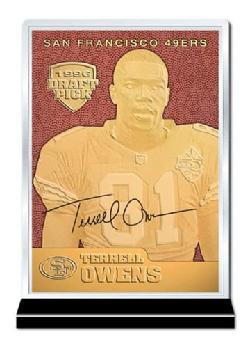 Draft Pick Feel The Game Gold Card Football Textured