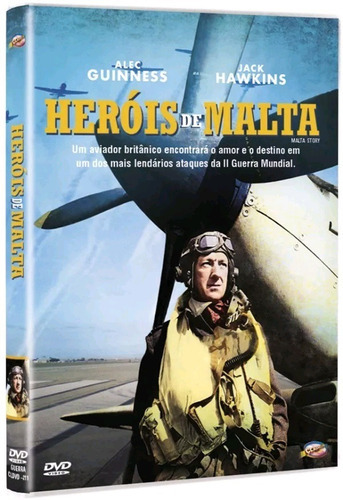 Heróis De Malta - Dvd - Alec Guinness - Jack Hawkins - Novo