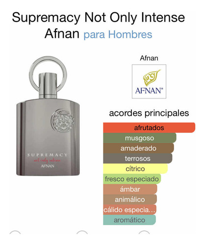 Perfume Hombre - Afnan Supremacy Not Only Intense 100ml Orig
