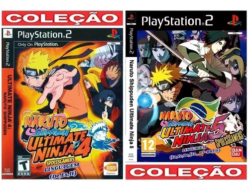 Naruto Shippuden 4 E 5 Ps2 Coleção (3 Dvd) Patch Me Pt-br - Escorrega o  Preço