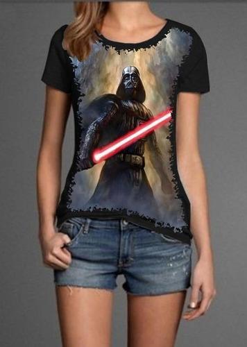 Camiseta Feminina Star Wars Plus Size