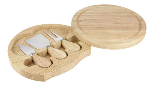 Set Cortadores Queso Con Tabla Redonda