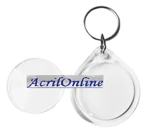 Comprar 100 Llavero Publicitario Redondo S\u002Fcad Acrílico Acrilonline