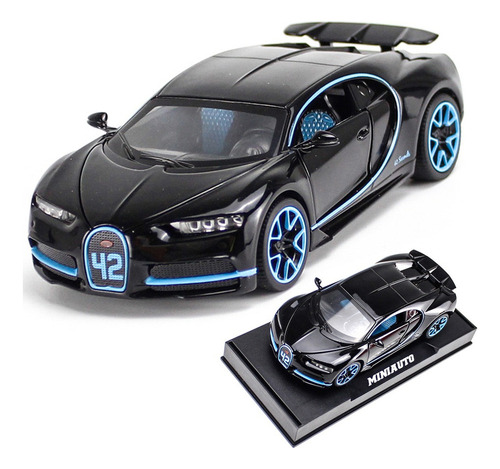 Bugatti Chiron Miniatura Metal Coche Adornos Coleccionables