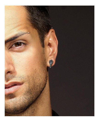 Pendientes De Aro De Acero Inoxidable Con Dragón Para Hombre