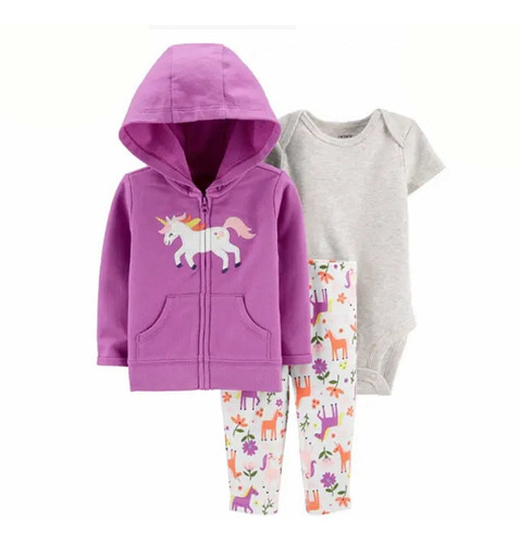 Carters. Conjunto Campera Body Calza Algodon, Talle 9m