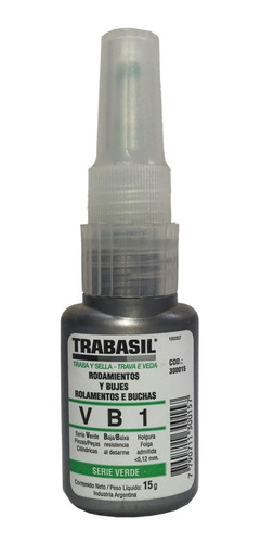 Adhesivo Instantáneo Anaerobico Trabasil Vb1 X15g 