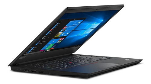Notebook Lenovo ThinkPad E490 preta 14", Intel Core i7 8565U 8GB de RAM 256GB SSD, Intel UHD Graphics 620 1366x768px FreeDOS