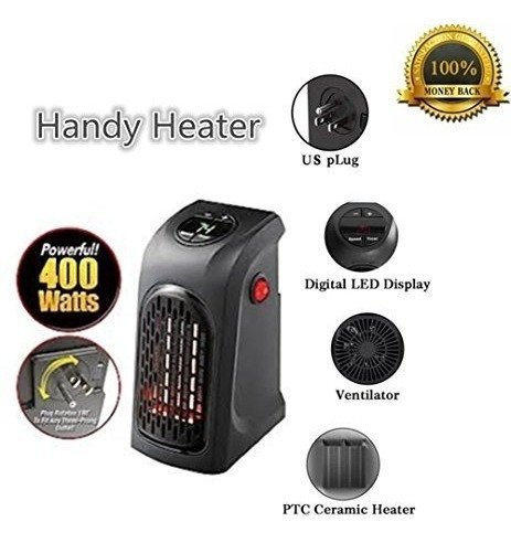 2 Calefactor Portátil Handy Hearter 400 Watts/ Quecompraras