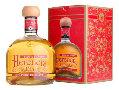 Pack De 4 Tequila Herencia De Plata Añejo 750 Ml