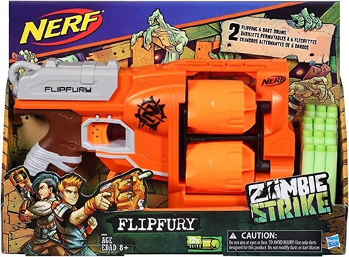 Nerf Zombie Strike Flipfury Blaster Original.