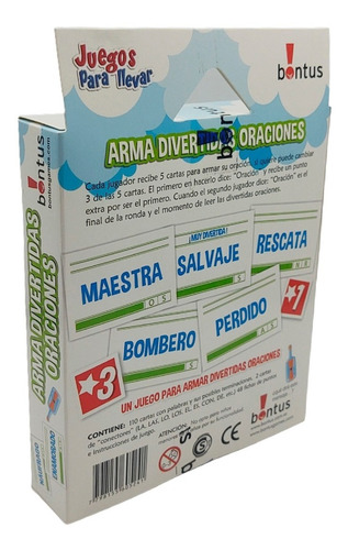 Juego De Cartas Arma Divertidas Oraciones Bontus Juego Mesa