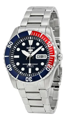 Reloj Seiko Deportivo Pepsi Seiko 5 Acero Snzf15