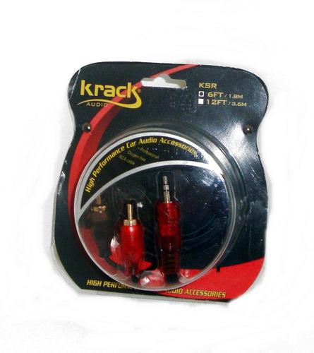 Imagen 5 de 6 de Cable De Audio Kracs Rca Plug 3.5 Mm Auxiliar 1.8 M