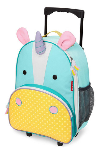 Mochila Infantil Skip Hop Unicórnio De Rodinhas Escolar Cor Azul