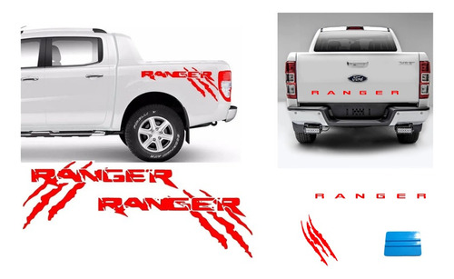 Calcomanía 2 Sticker Ford Ranger Y Letras Para Tapa Ranger
