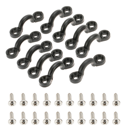 Kit De Bucles Elásticos De Nailon Con Tornillos Para Barco/k