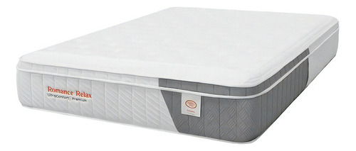 Colchón Sencillo de espuma Romance Relax Ultra Confort + base Memphis blanco - 120cm x 190cm x 68cm con pillow